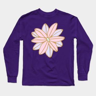 BLOOM BIG Boho Floral in Cottage Pastel Pink Lavender Purple - UnBlink Studio by Jackie Tahara Long Sleeve T-Shirt